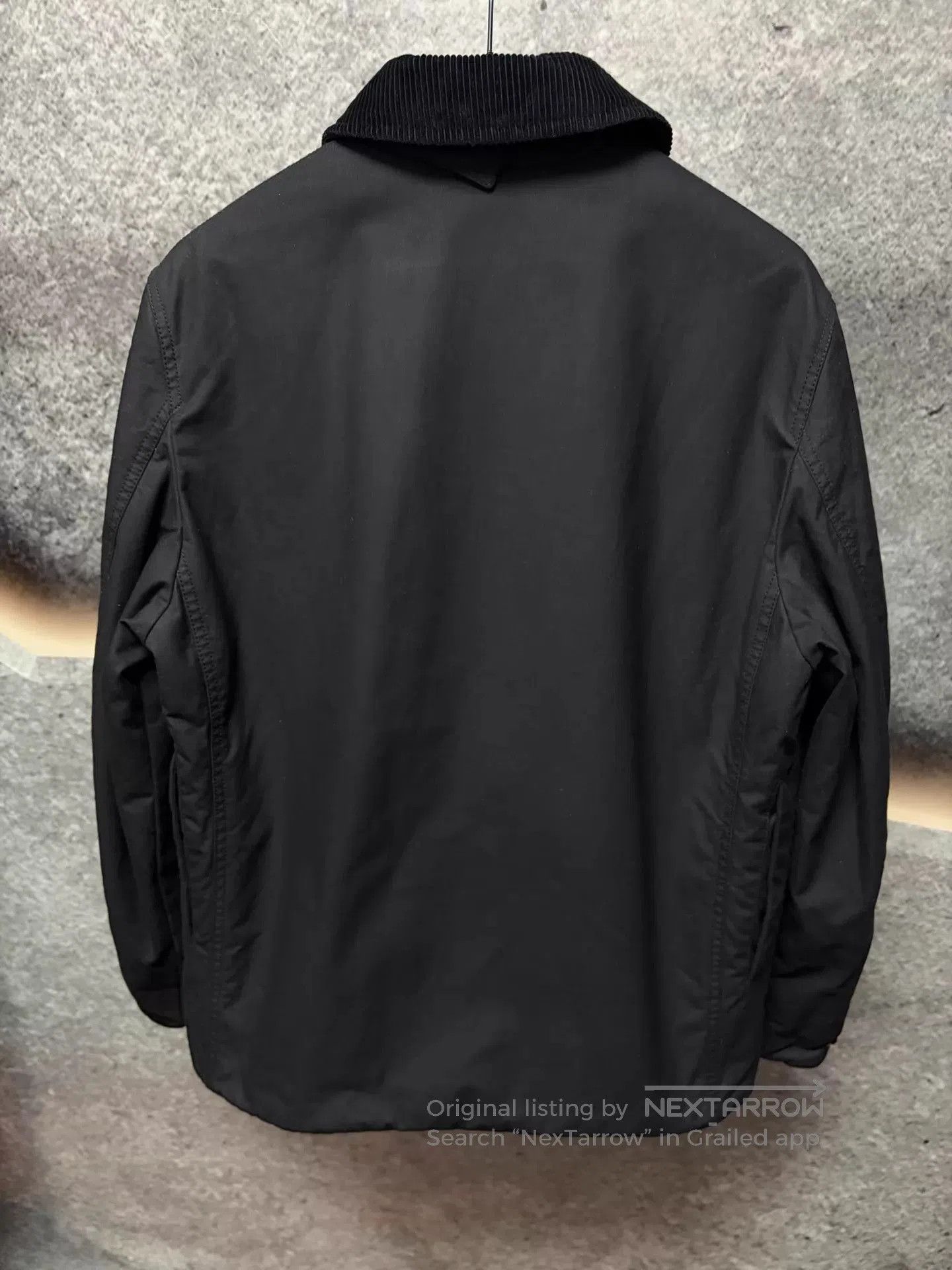 Burberry Black Corduroy Collar Button-Up Light Jacket S. Size US S / EU 44-46 / 1 - 2 Thumbnail