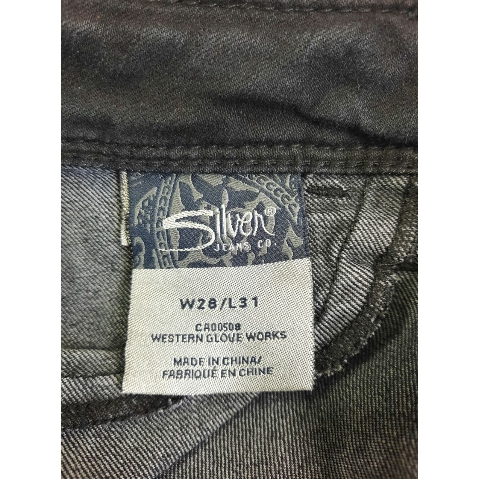 Vintage Silver SukI Jeggings Black Skinny Jeans 28x29 Stretch Denim Low Rise Womens Jeans Size 28" / US 6 / IT 42 - 4 Thumbnail