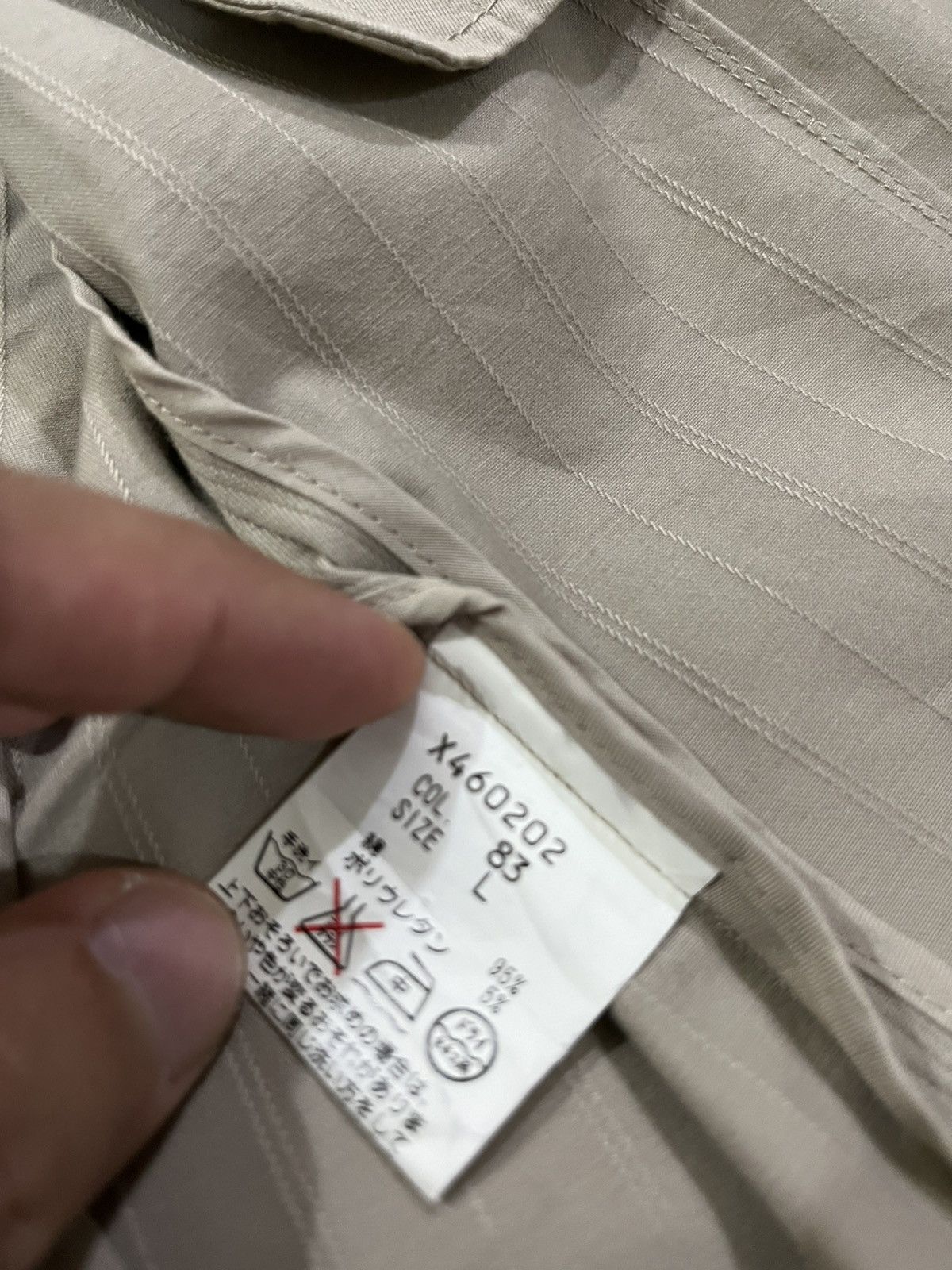 Yohji Yamamoto Yohji Yamamoto AAR Beige Blazer Jacket Size L / US 10 / IT 46 - 8 Thumbnail