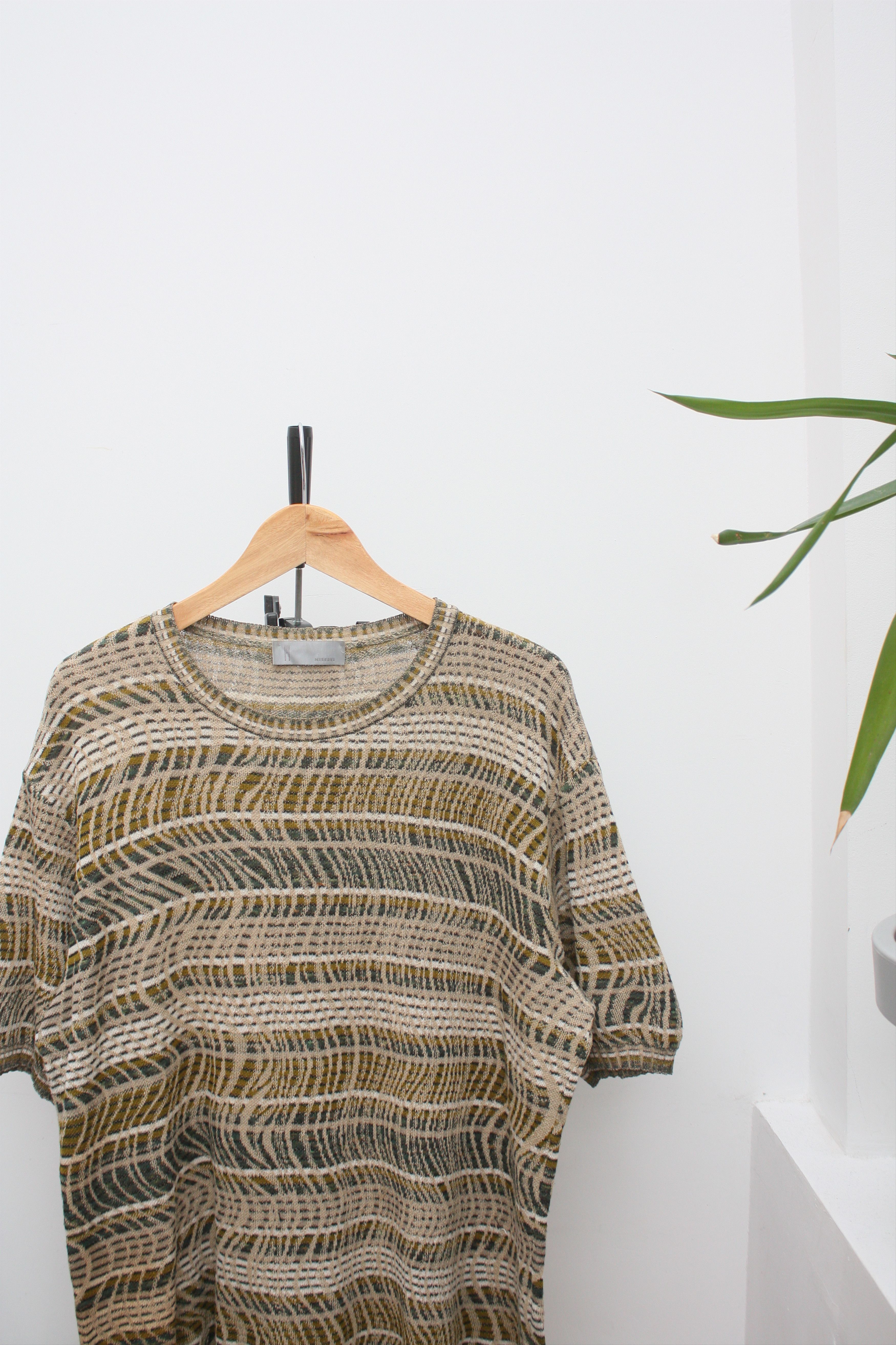 Missoni Abstract Knitted T-Shirt Men's XL Made In Italy