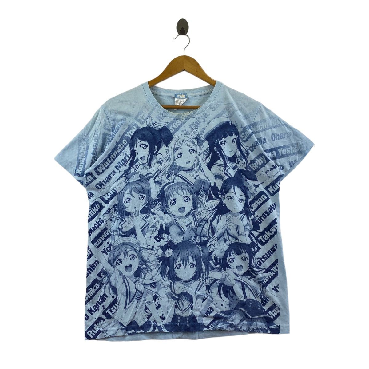 Japanese Brand SCHOOL IDOL PROJECT Anime Cartoon Japan Blue Character Print Size US XL / EU 56 / 4 - 1 Thumbnail
