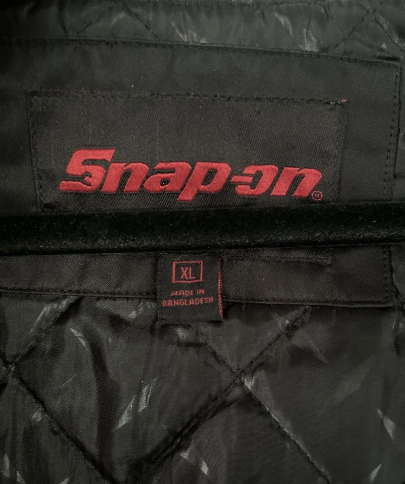 Other Snap-On Mens XL Black Hooded Jacket Quilted Lining Logo Size US XL / EU 56 / 4 - 3 Thumbnail