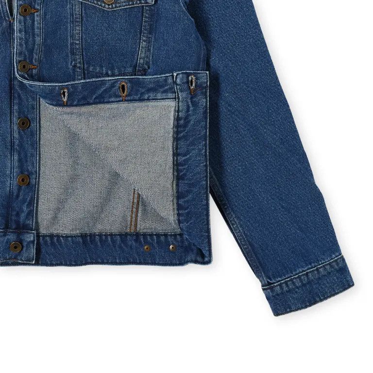 Y/Project o1mle0424 Unisex Denim Jacket in Blue Size XS / US 0-2 / IT 36-38 - 2 Thumbnail