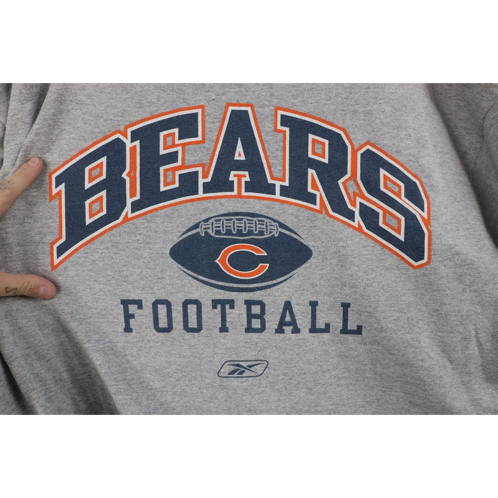 Reebok Vintage Reebok Faded Chicago Bears Football T-Shirt Size US L / EU 52-54 / 3 - 4 Thumbnail