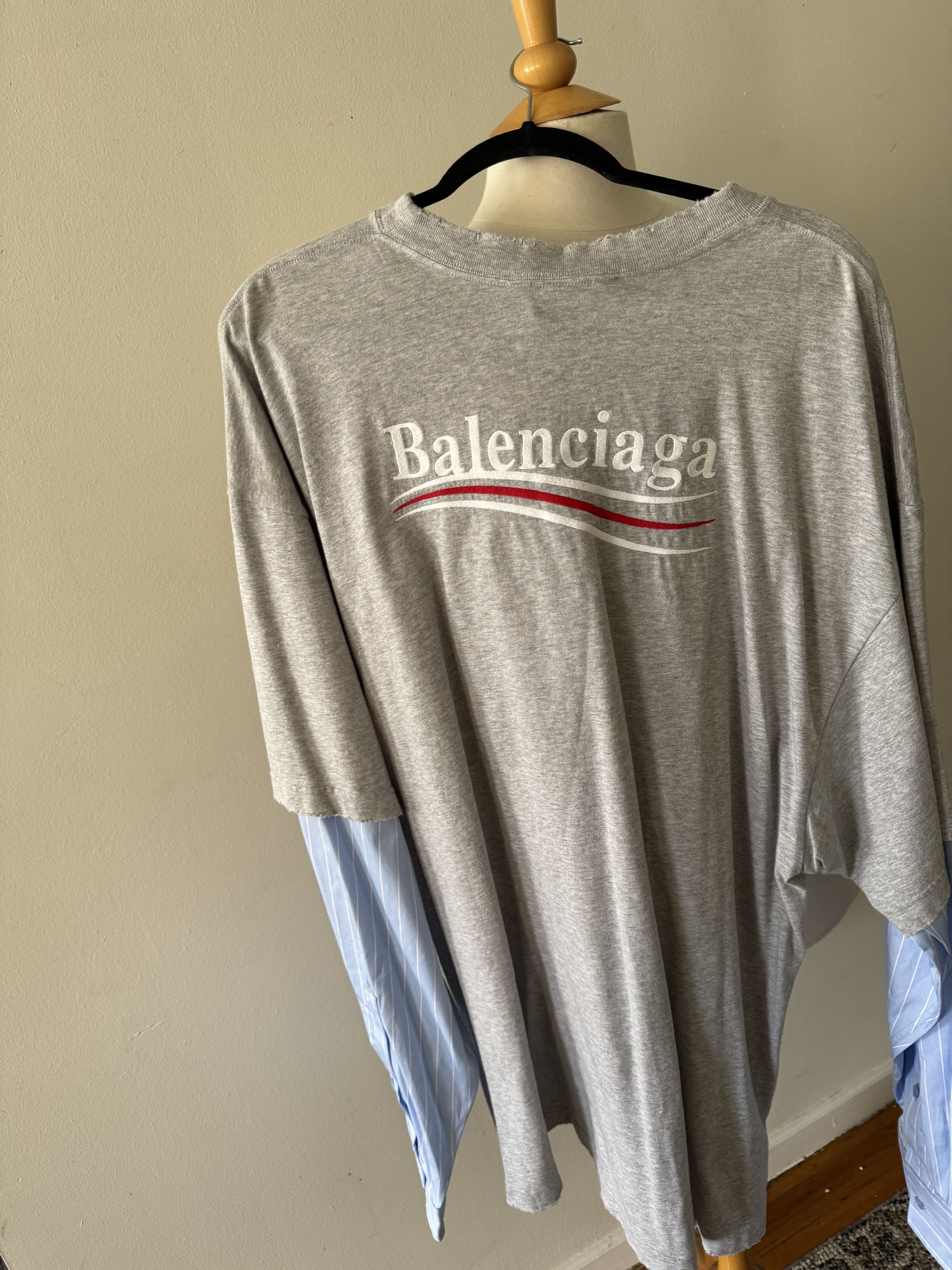 Balenciaga Political campaign layered T-shirt Size US M / EU 48-50 / 2 - 2 Thumbnail