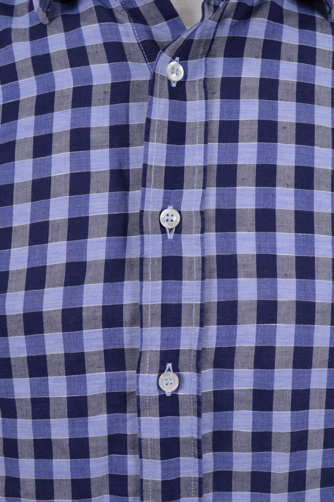 Etro Etro Milano Blue Check Long Sleeve Button Down Shirt Size 41 Size US M / EU 48-50 / 2 - 6 Thumbnail