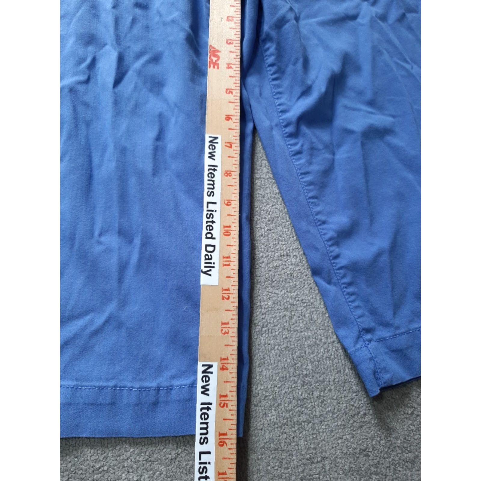 Vintage Alia Womens Pants Size 10P Blue Pants Women Petite Classic Comfort Casual Workwear 10P Blue Size 32" / US 10 / IT 46 - 2 Thumbnail