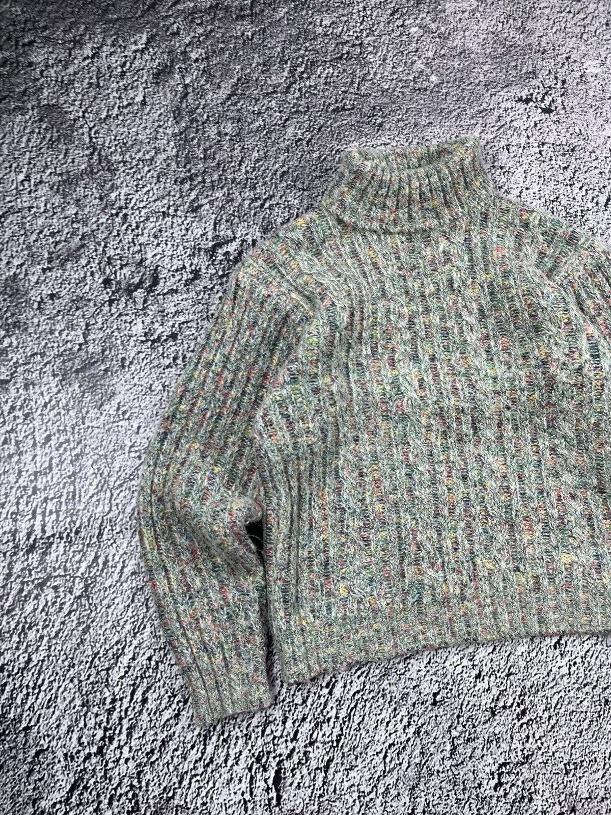 Japanese Brand Vintage Y2K ribbed 00s style 2000s sweater streetwear Size M / US 6-8 / IT 42-44 - 2 Thumbnail