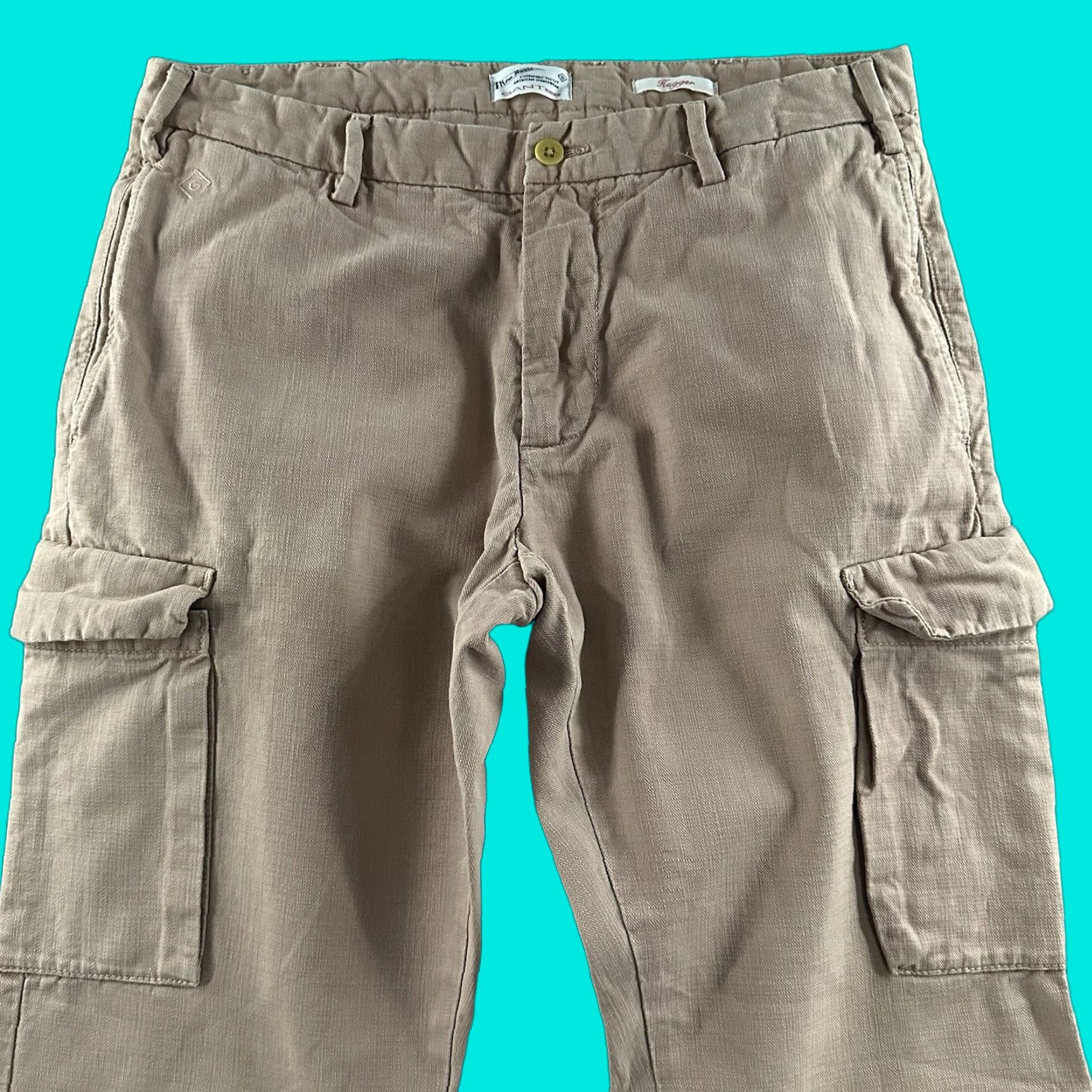Gant Gant Rugger Mens Pants Pink Size 32x32 Cargo Hugger Canvas 100% Cotton Mens Size US 32 / EU 48 - 1 Thumbnail