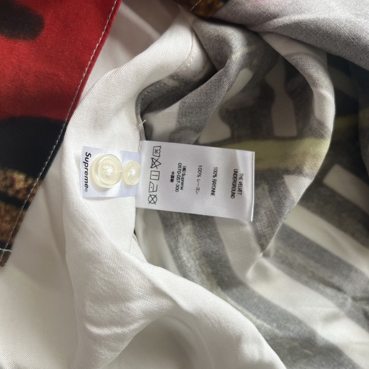 Supreme Supreme The Velvet Underground Rayon S/S Shirt White XL Size US XL / EU 56 / 4 - 7 Thumbnail