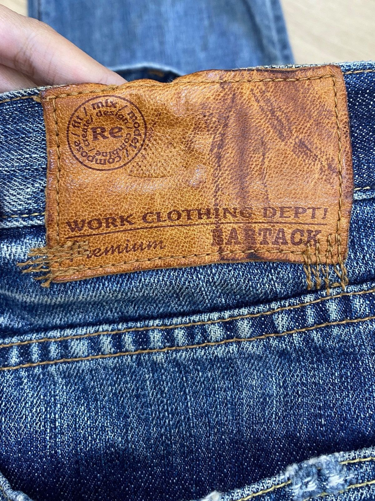 Other Japanese Brand Acid Blue Wash Style Distressed Jeans Size US 32 / EU 48 - 12 Thumbnail