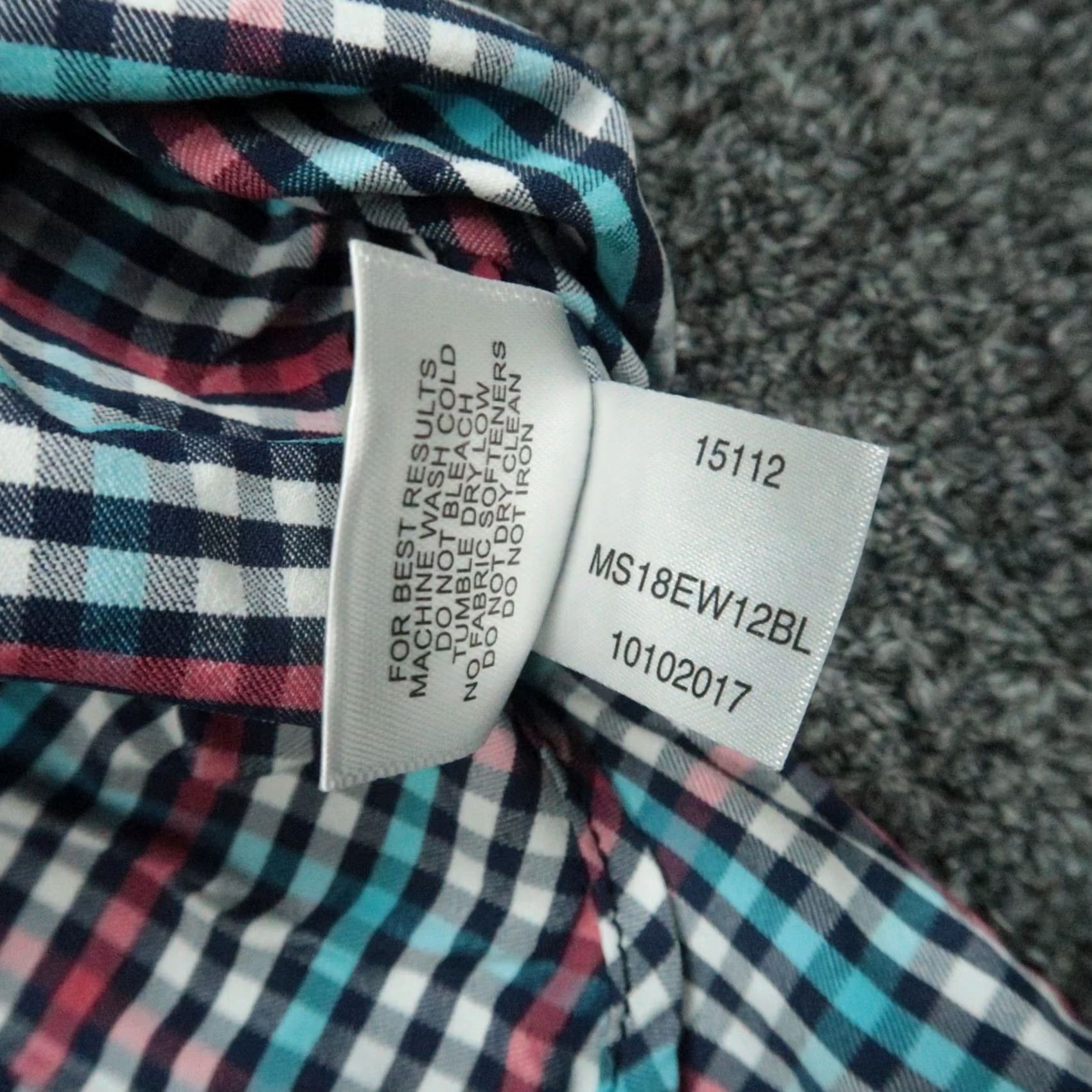 Peter Millar Peter Millar Shirt Men Medium Blue Red Summer Comfort Collier Plaid Button-Up Size US M / EU 48-50 / 2 - 5 Thumbnail
