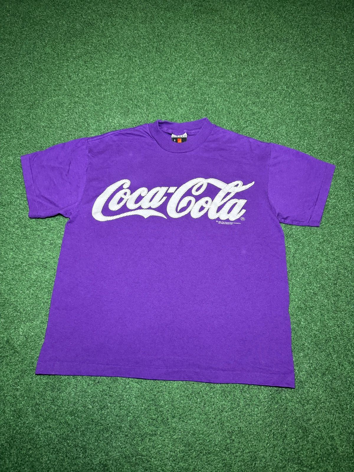 Coca Cola Coca Cola Spell Out Purple Coke Small 19x24 Soda Pop T Shirt Size US S / EU 44-46 / 1 - 1 Thumbnail