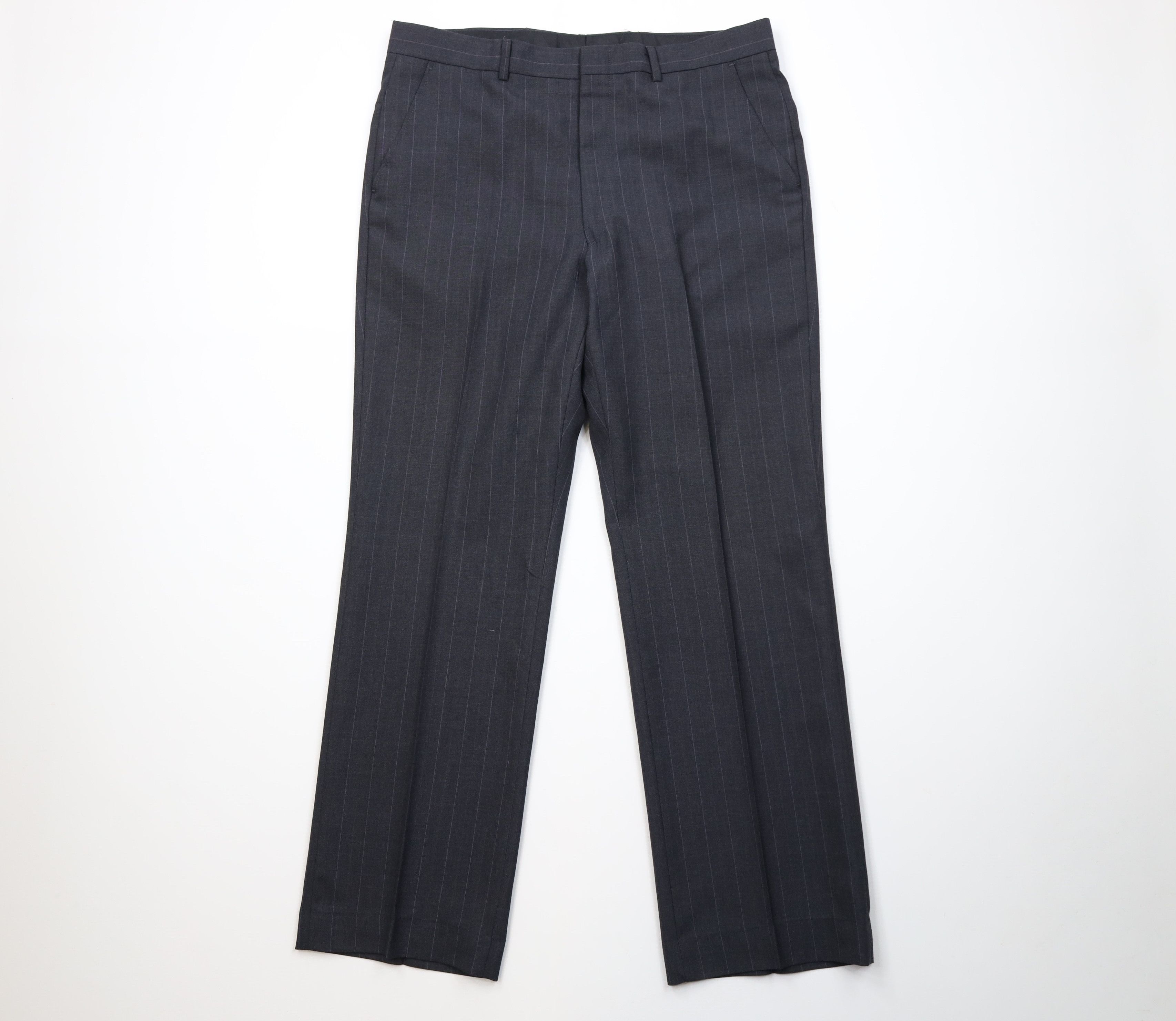 Vintage 70s Streetwear Pinstriped Wide Leg Chino Pants USA