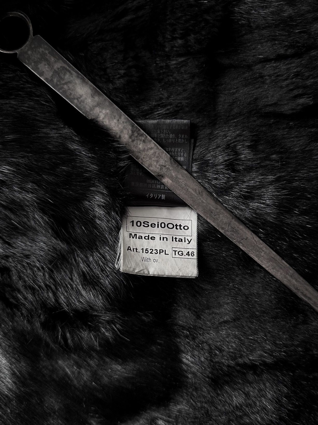 10sei0otto 10sei0otto Rabbit Fur Lamb Leather Gimp Scar Stitch Rider Size US S / EU 44-46 / 1 - 13 Thumbnail