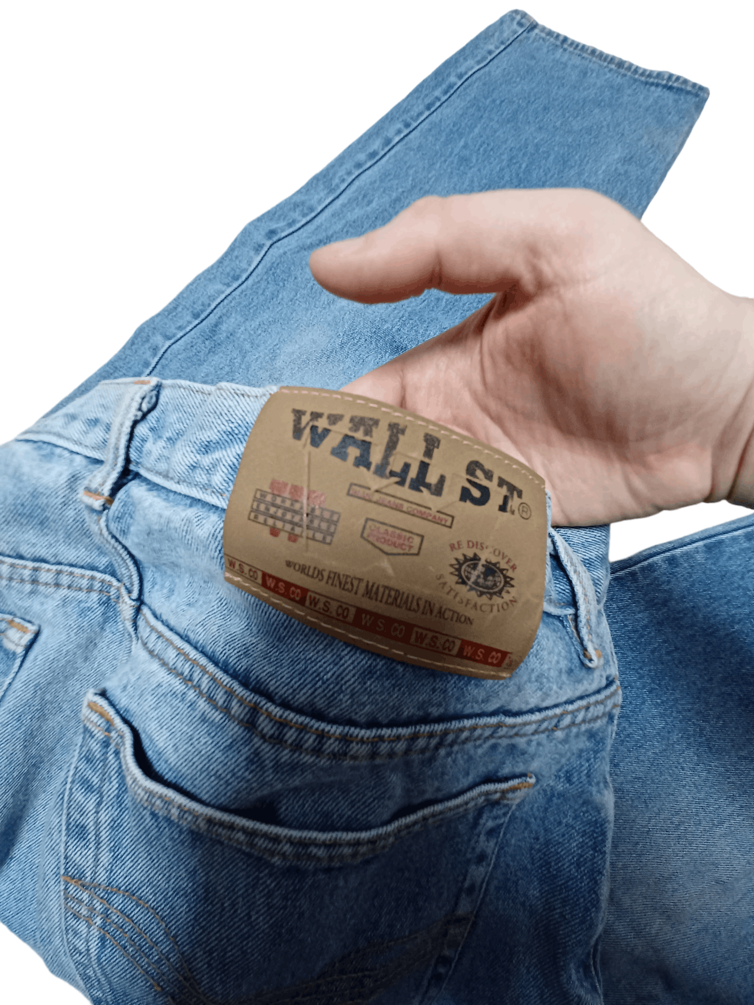 Other MADE IN ENGLAND 80S OR 90S WALL ST BAGGY 26 CM LEG OPENING Size US 33 - 5 Thumbnail