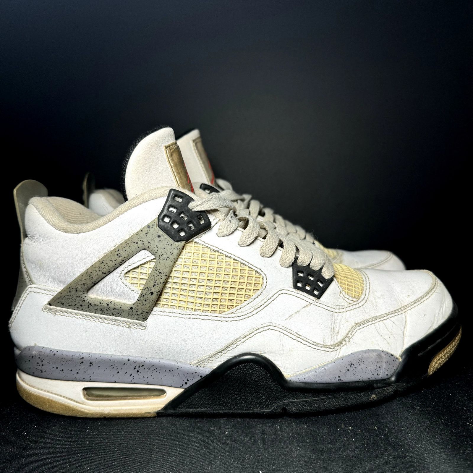 Jordan Brand × Nike Air Jordan 4 Retro White Cement 2012 Men's Shoes - Size 10 Size US 10 / EU 43 - 1 Thumbnail