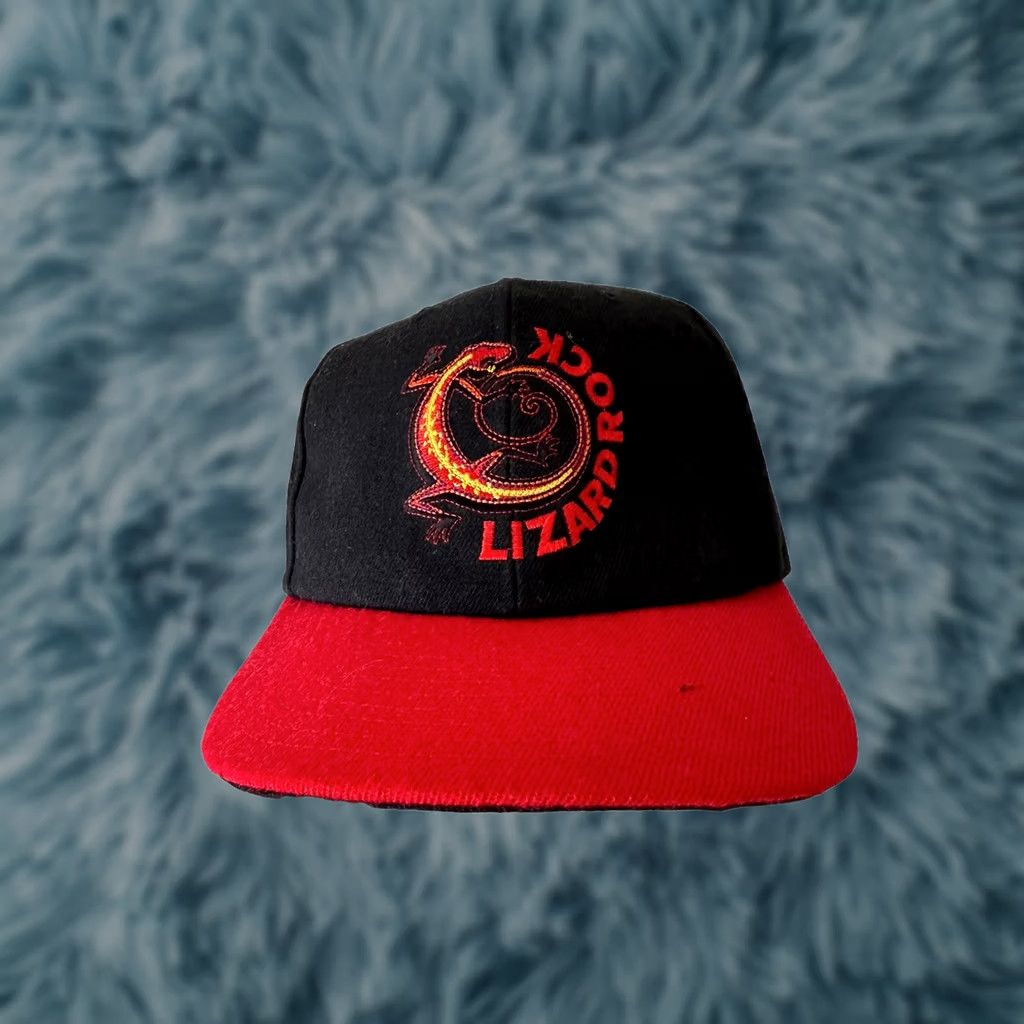 Marlboro VINTAGE Marlboro Hat Adjustable Black 90s Lizard Rock Adventure Racing Team Strapback NWOT Size ONE SIZE - 1 Thumbnail