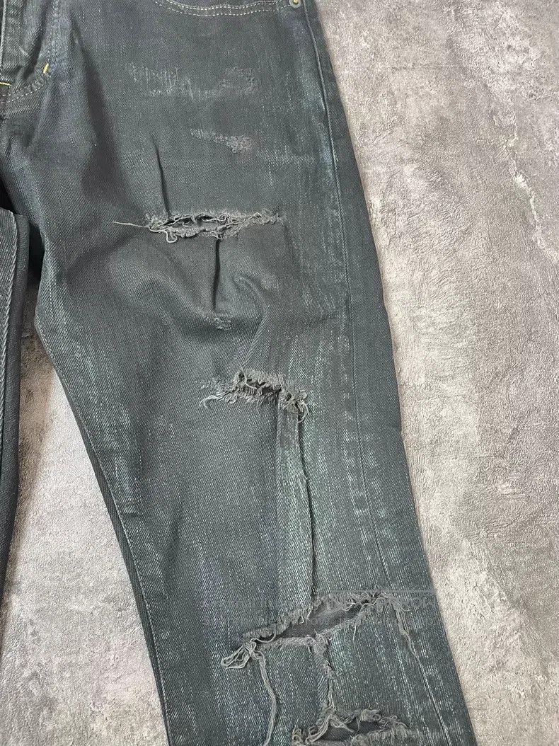 Saint Laurent Paris Saint Laurent Paris Oil Stain Ripped Destroyed Denim Pants Size US 32 / EU 48 - 4 Thumbnail