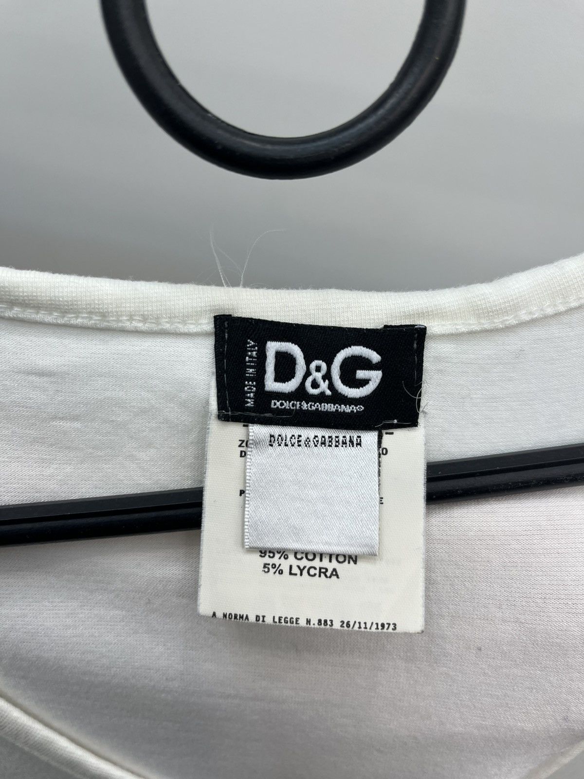 Dolce & Gabbana Vintage Dolce & Gabbana Y2K Crystals Cotton Tank Top Tee Size M / US 6-8 / IT 42-44 - 6 Thumbnail