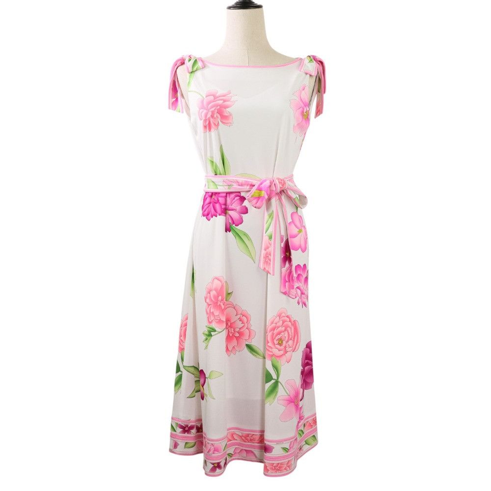 Other Other LEONARD Flower Print Kankan Stretch Dress Others Dresses DUTY FREE for USA Size ONE SIZE - 1 Thumbnail