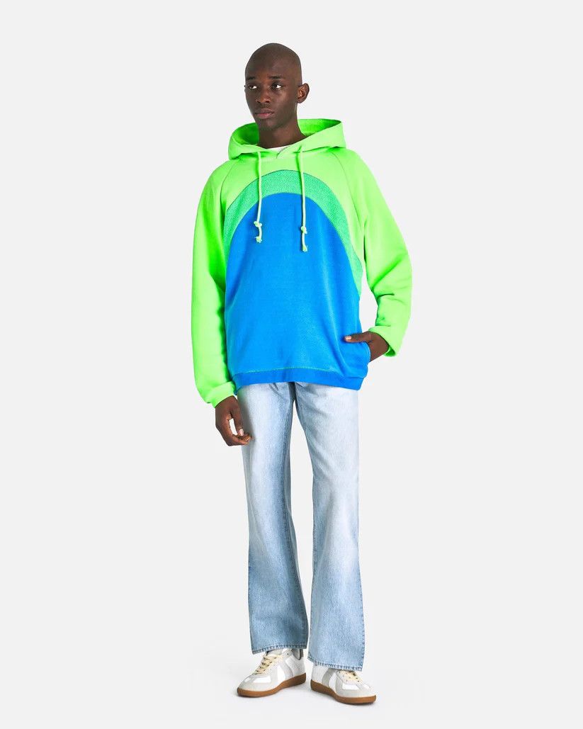 ERL o1s1v1r1oon0925 Rainbow Knit Hoodie in Blue Size US L / EU 52-54 / 3 - 7 Thumbnail