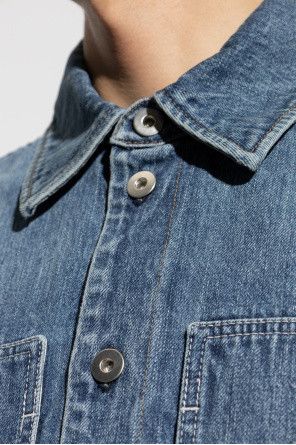 Jil Sander o1s22i1n1024 Japanese Denim Overshirt in Blue Size US M / EU 48-50 / 2 - 5 Thumbnail