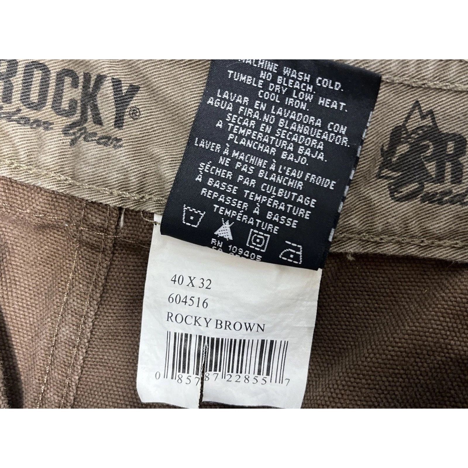 Rocky Rocky Outdoor Gear Mens Cargo Work Pants 40x32 Brown Size US 40 / EU 56 - 3 Thumbnail