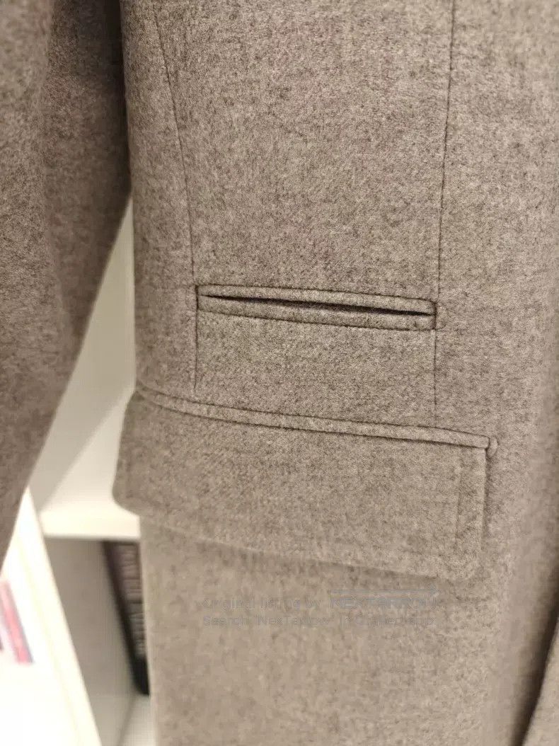 Hermes Hermes Gray Wool Long Coat Size US M / EU 48-50 / 2 - 6 Thumbnail