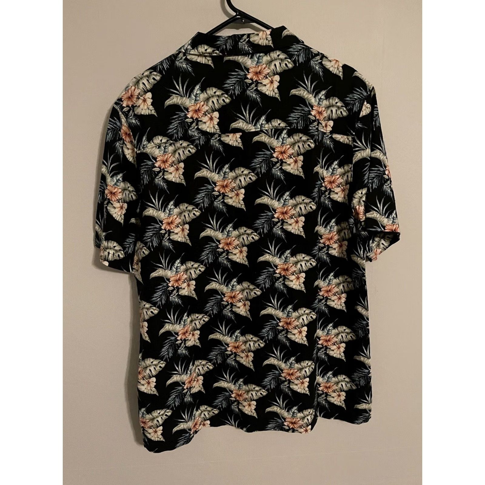 Vintage VINTAGE Jeremiah Linen Blend Black Floral Camp S/S Hawaiian Shirt - Men's Large - New Size US L / EU 52-54 / 3 - 4 Thumbnail