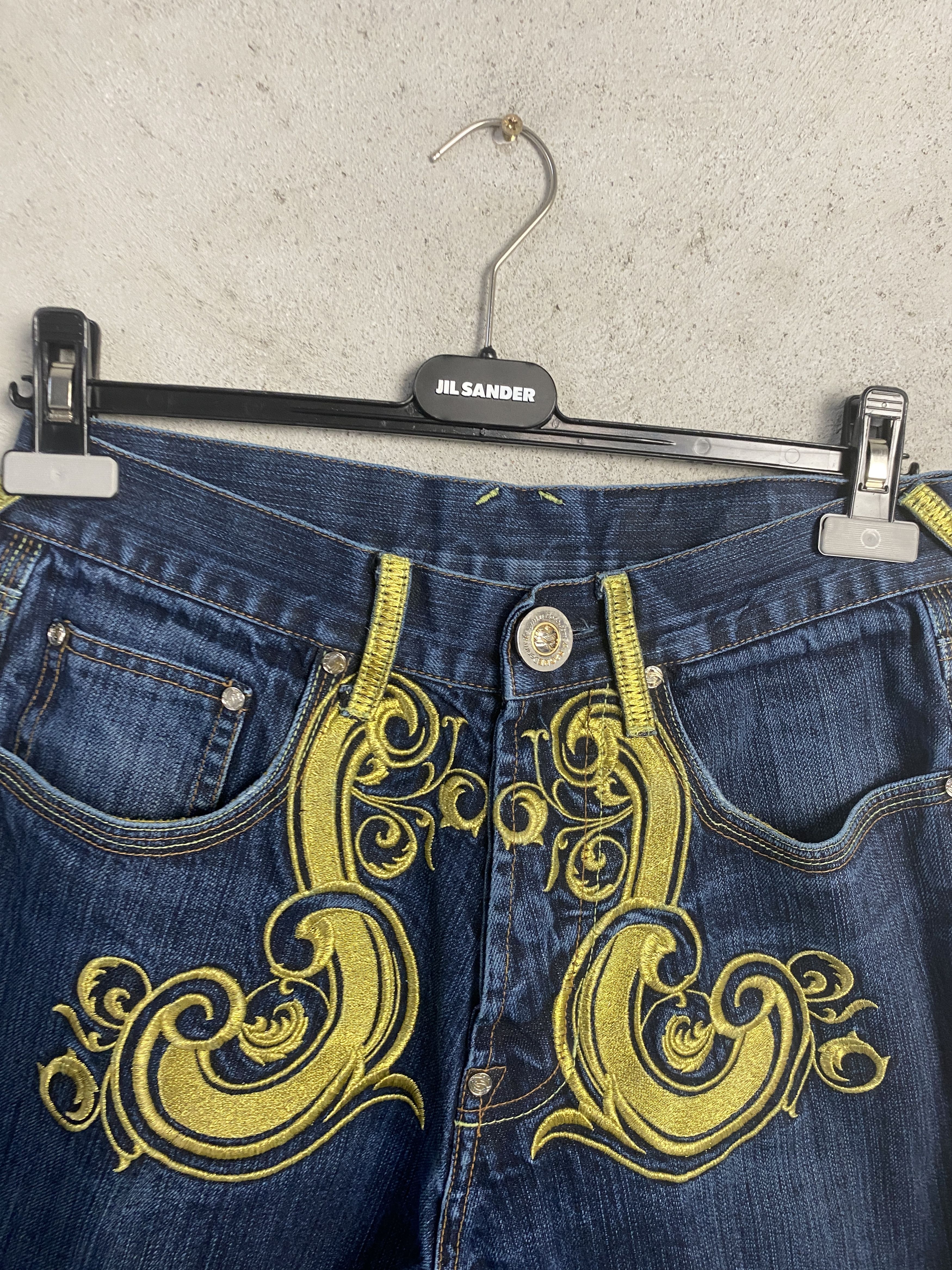 Vintage Vintage jeans denim baggy rap hiphop opium drain Size US 30 / EU 46 - 2 Thumbnail