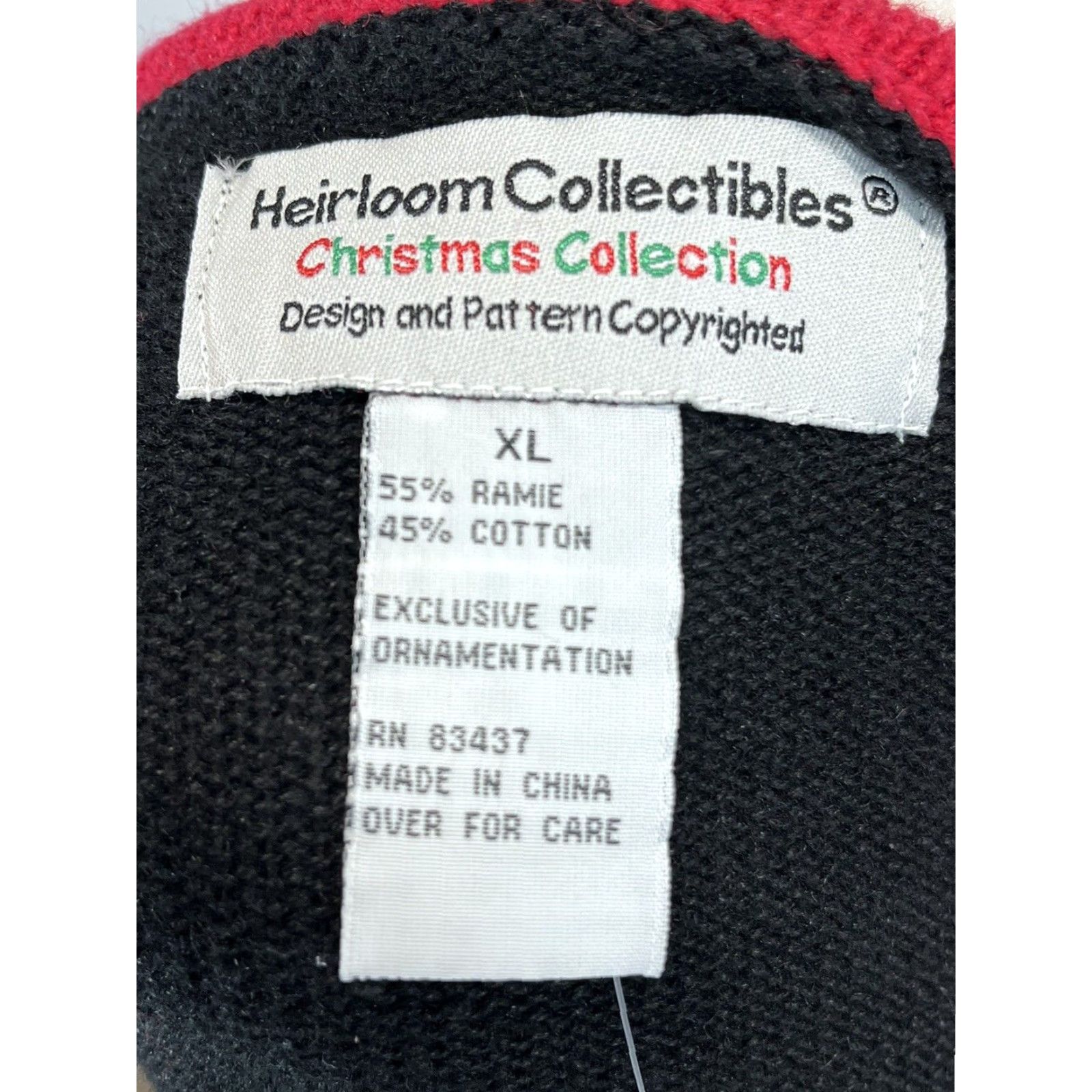 Vintage VINTAGE Heirloom Collectibles Christmas Cardigan Sweater XL Black Ugly Sweater 90s Holiday Womens Size XL / US 12-14 / IT 48-50 - 6 Thumbnail