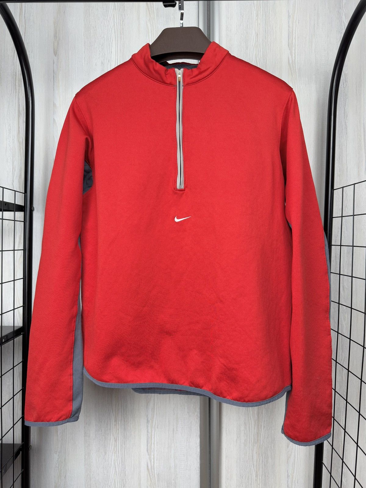 Nike Nike vintage y2k half zip therma-fit center logo sweater Size US M / EU 48-50 / 2 - 2 Thumbnail