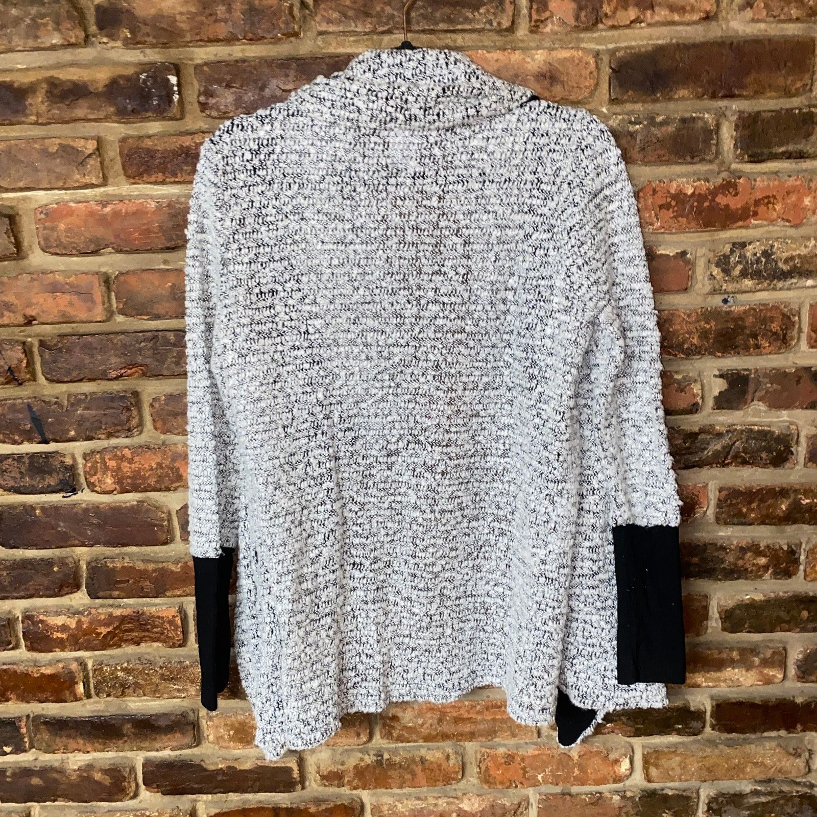 Bar Iii Bar III Black Gray Open Front Cardigan Sweater Size Small Grailed