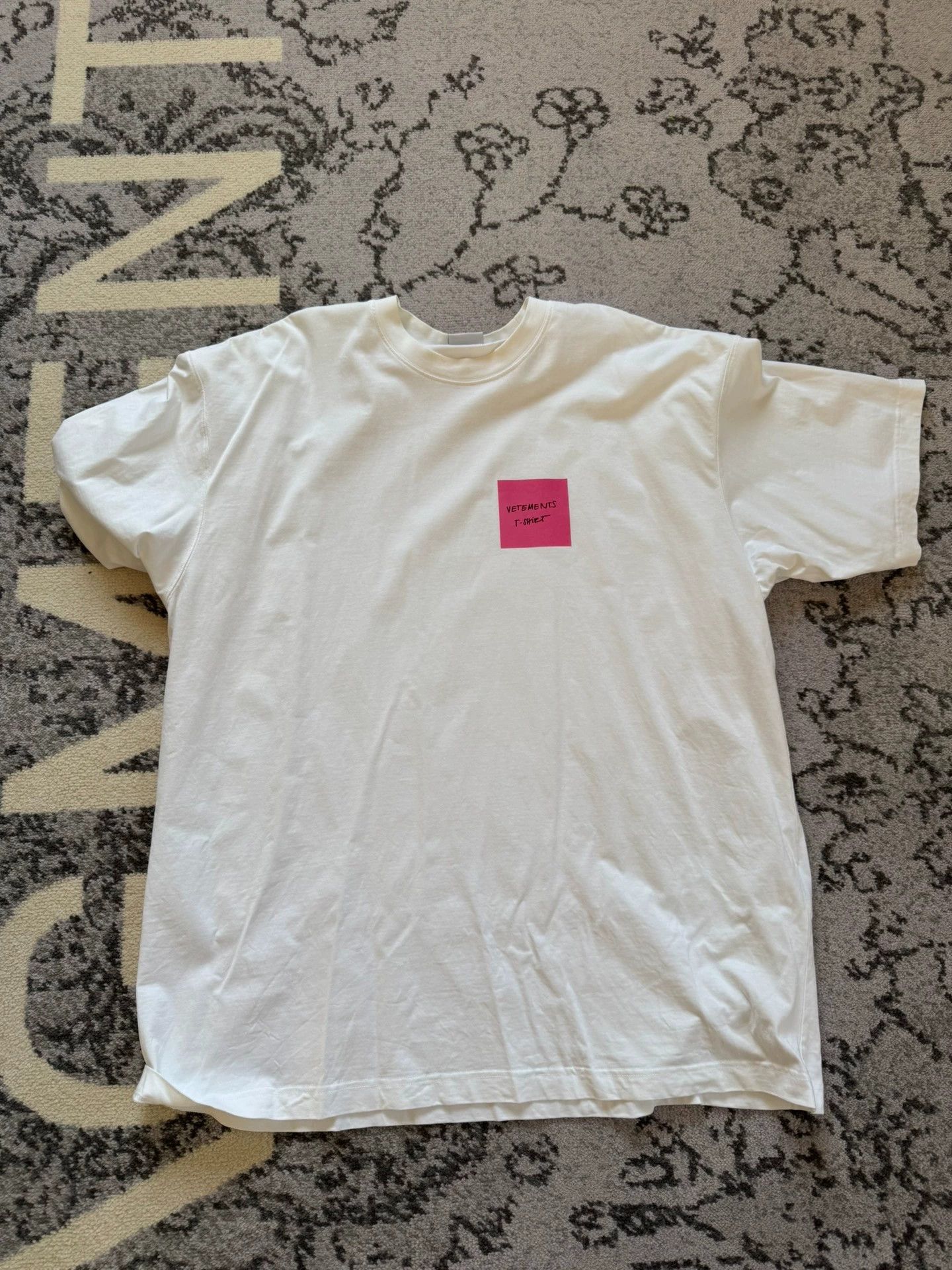 Vetements Vetements White STOP BEING RICH T-Shirt | Grailed
