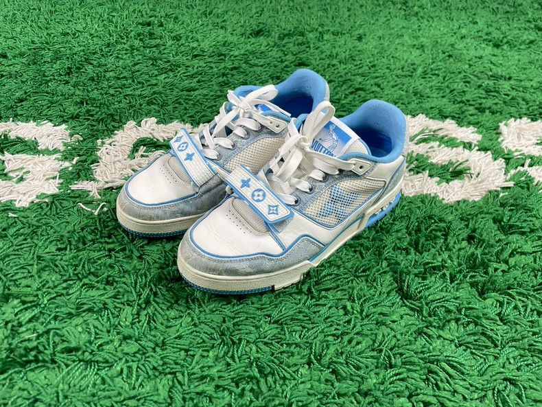 Louis Vuitton Louis Vuitton LV Trainer Blue Sneakers - dmc Size US 6.5 / EU 39-40 - 1 Thumbnail