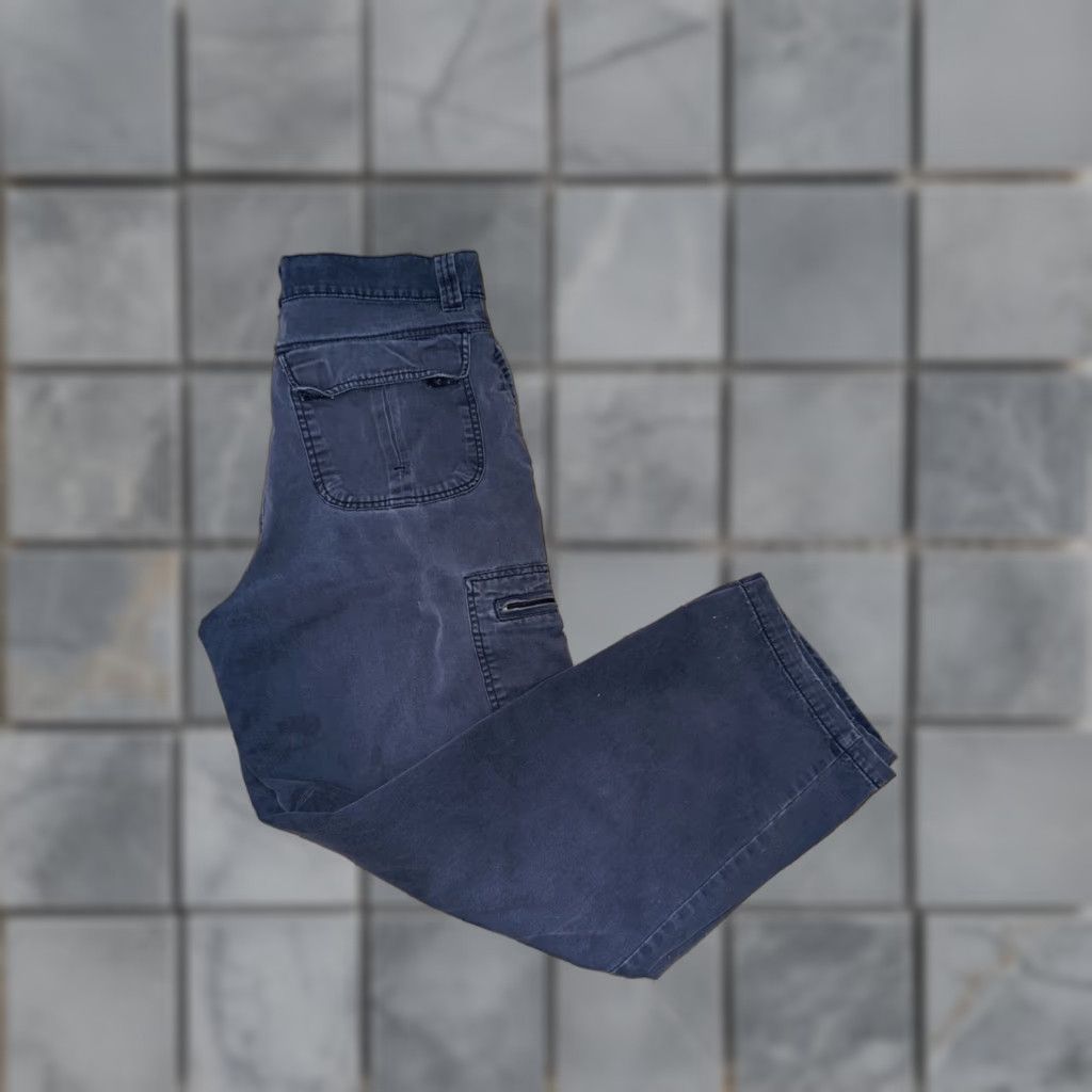 Faded Glory VINTAGE Faded Glory Cargo Pants Blue 33x31 Men Pants Regular Size 33 31 Inseam Size US 33 - 1 Thumbnail