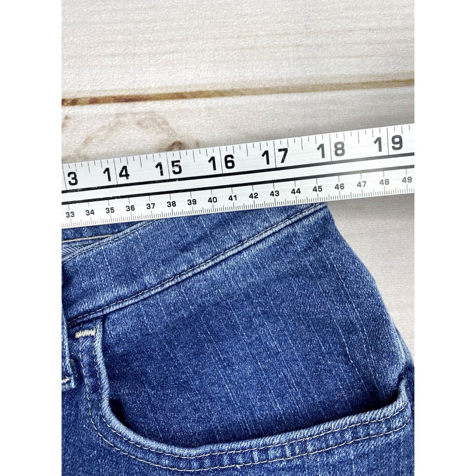 Lee Denim Riders Jeans Womens 16W High Rise Tapered Leg 5-Pocket Blue Medium Wash VINTAGE? No Size 25" / US 0 / IT 36 - 6 Thumbnail