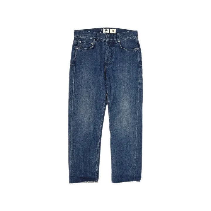 Dior Dior Women's Straight Denim Pants with Logo Detail 0079-250 Size 35" - 2 Thumbnail