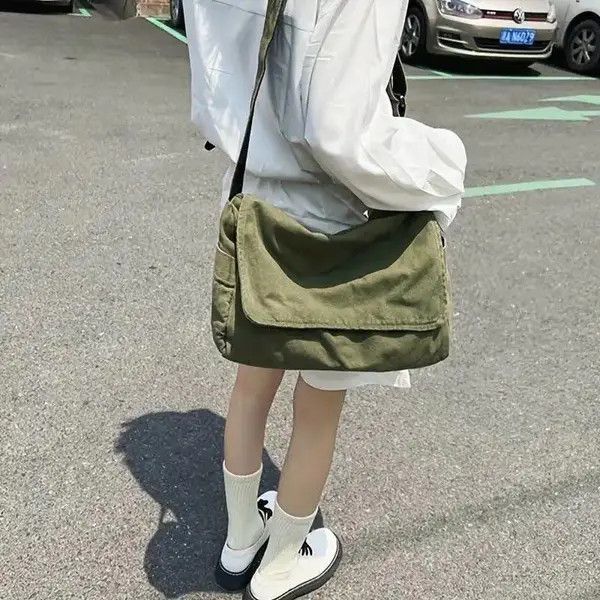 VIBE Vintage Handbag Canvas Teenager Shoulder Tote Bags Size ONE SIZE - 2 Thumbnail