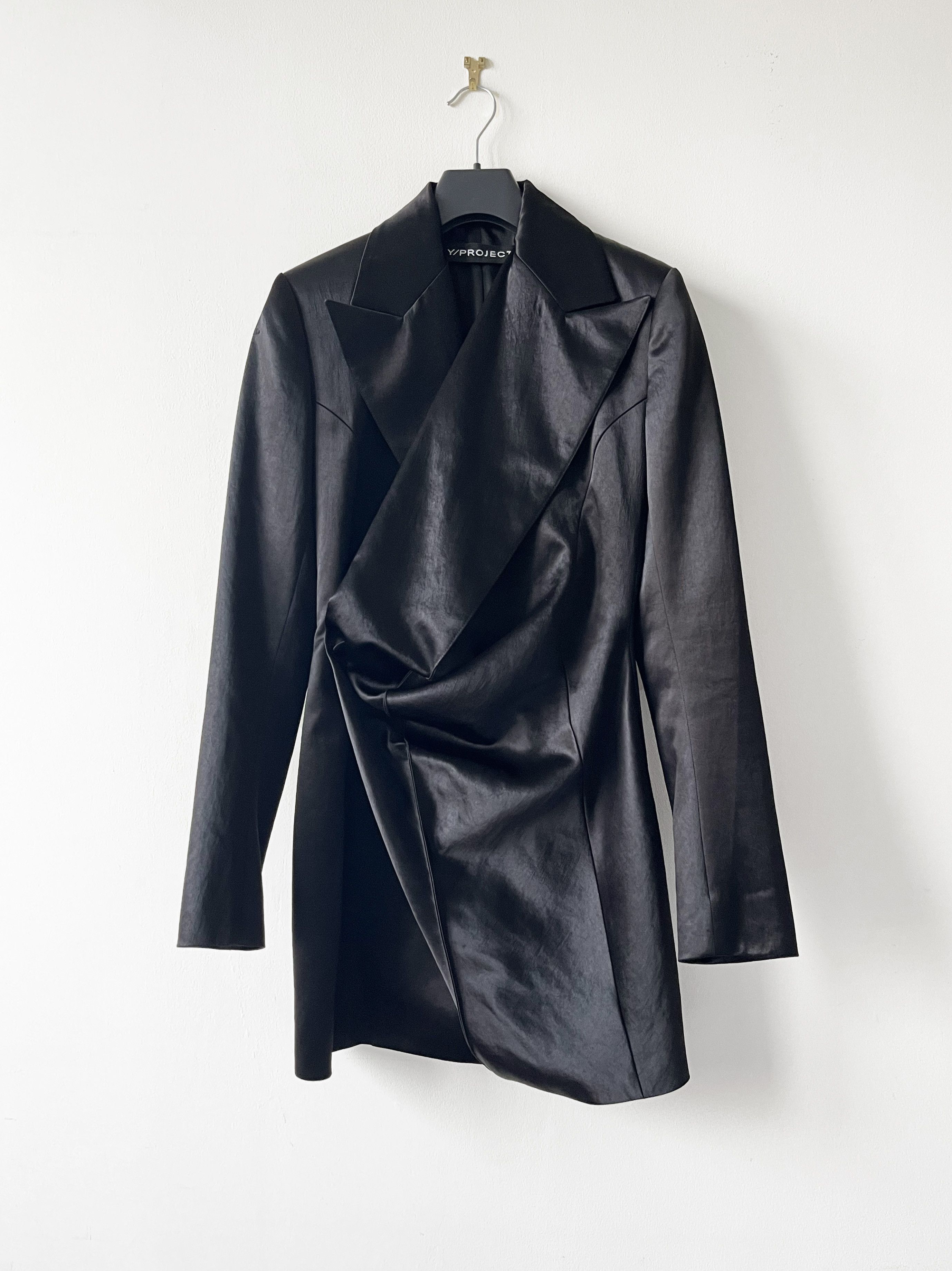 ジャケット Y PROJECT Black stretch jersey oversize blazer Y/Project Black Stretch Jersey Oversize Blazer | Grailed