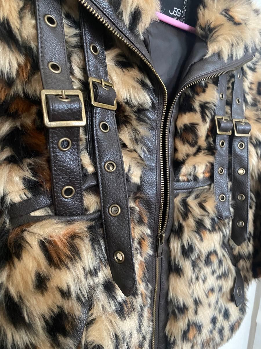 Japanese Brand Rare JSG leopard fur crop jacket 🐆 Size S / US 4 / IT 40 - 15 Thumbnail