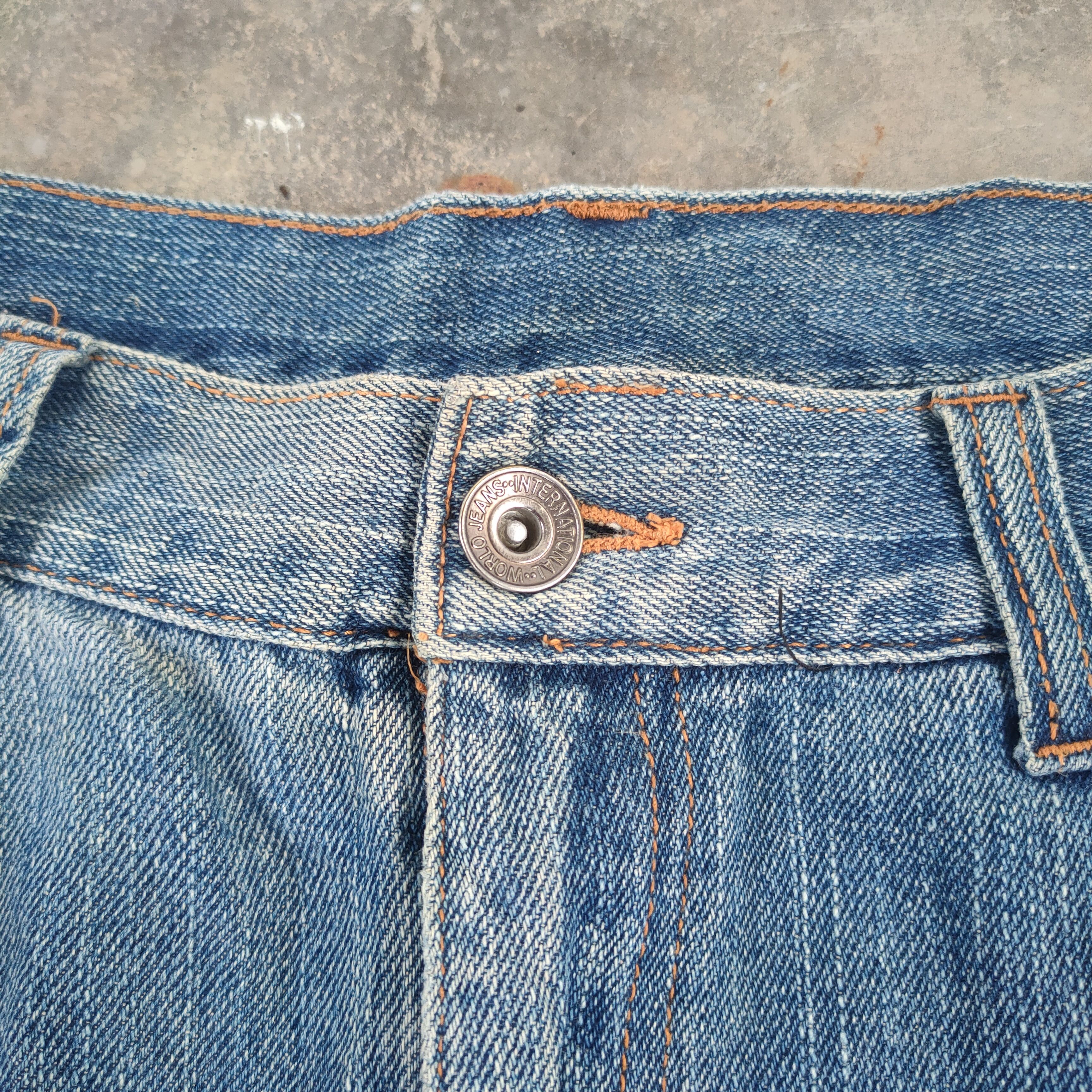 Japanese Brand W40 VINTAGE 19191 JAPANESE FADED DISTRESSED JEAN PANTS Size US 40 / EU 56 - 6 Thumbnail