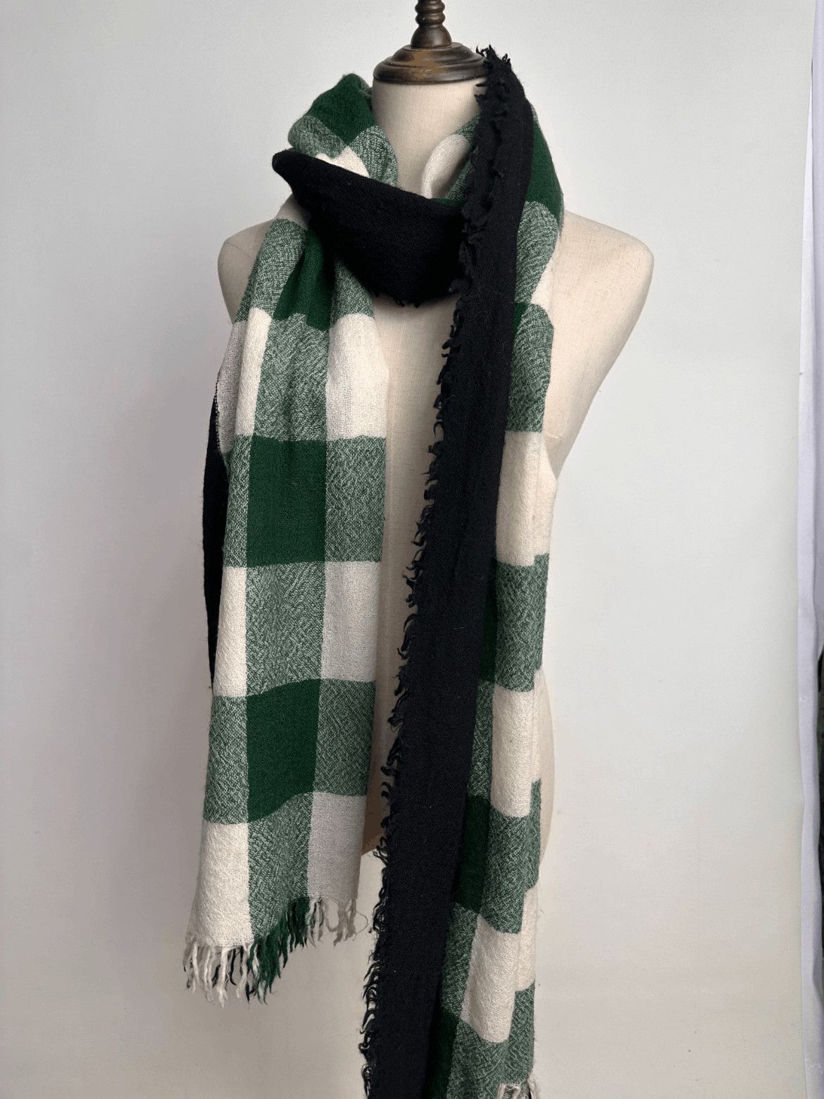 Yohji Yamamoto Yohji Yamamoto Pour Homme Joint Color Scarf Size ONE SIZE - 4 Thumbnail