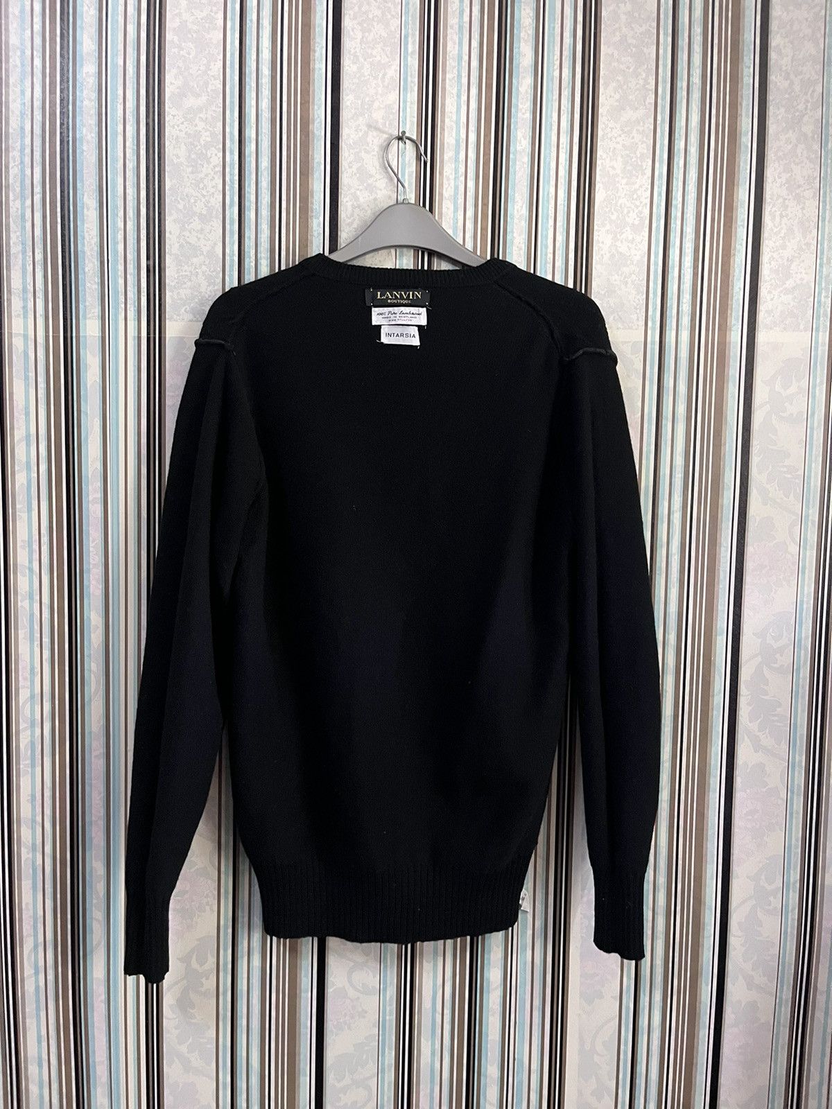 Lanvin 1990s intarsia lambwool abstract art #F2 Size US S / EU 44-46 / 1 - 8 Thumbnail