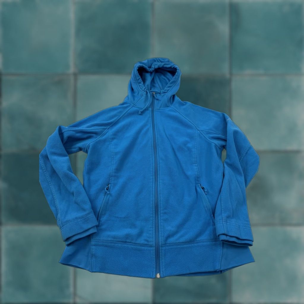 Vintage Columbia Fleece Jacket Womens XL Blue Hooded Full Zip Pockets Warm Outdoor Size XL / US 12-14 / IT 48-50 - 1 Thumbnail