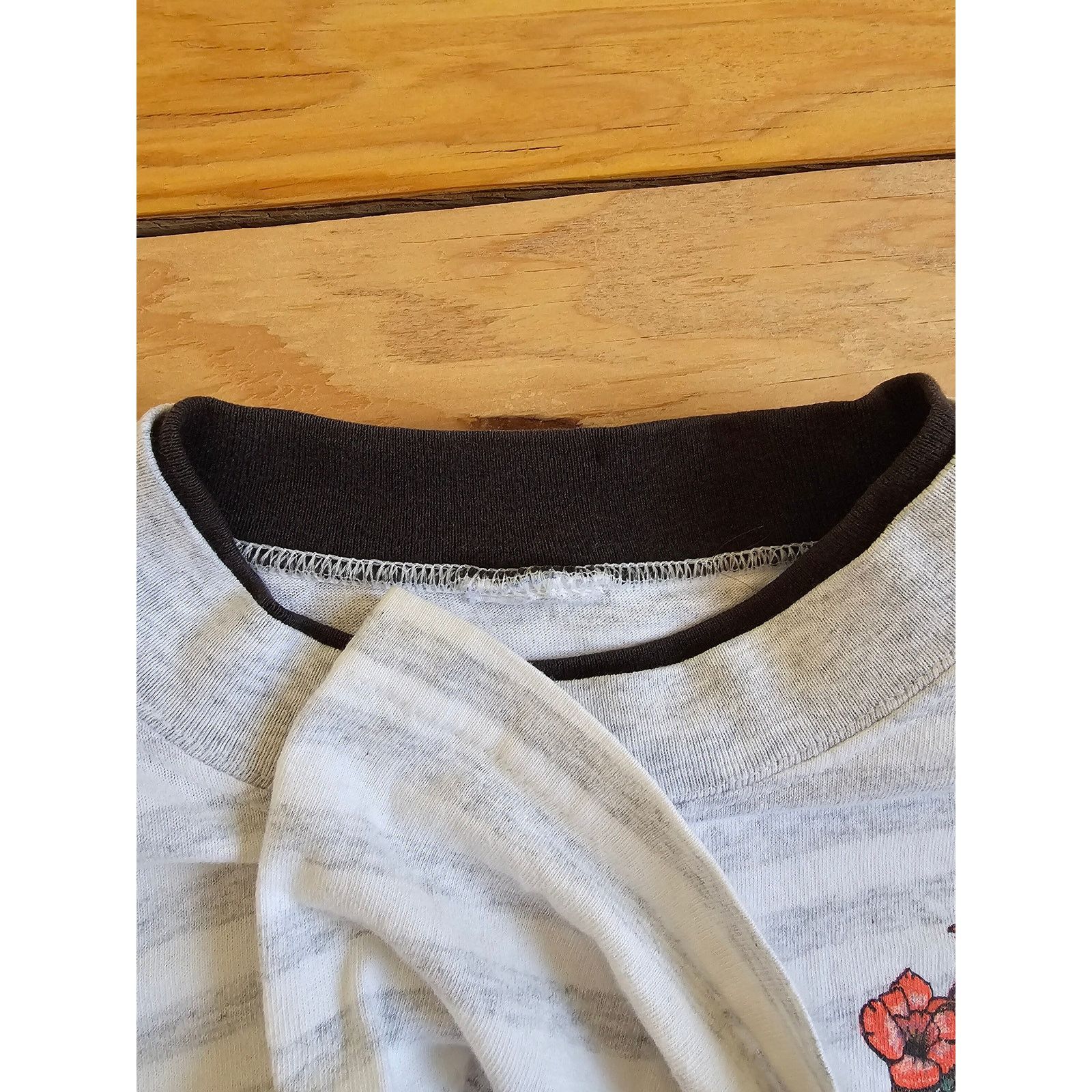 Other Colorado Hummingbird Flower T-Shirt Striped Gray Sz M 1990s Size US M / EU 48-50 / 2 - 3 Thumbnail