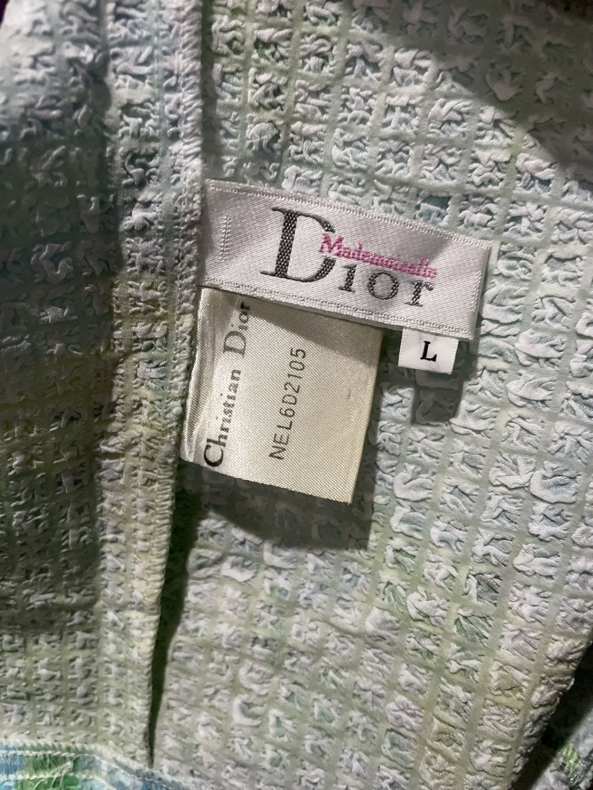 Christian Dior Monsieur Christian Dior Mid Length Floral Dress Size L / US 10 / IT 46 - 13 Thumbnail