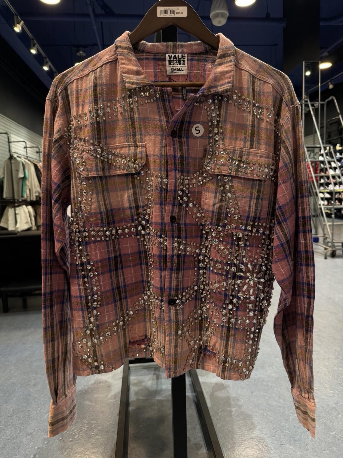 Vale Valley Dreams Crystal Stone Flannel (Small) Brand New Pink Size US S / EU 44-46 / 1 - 4 Thumbnail