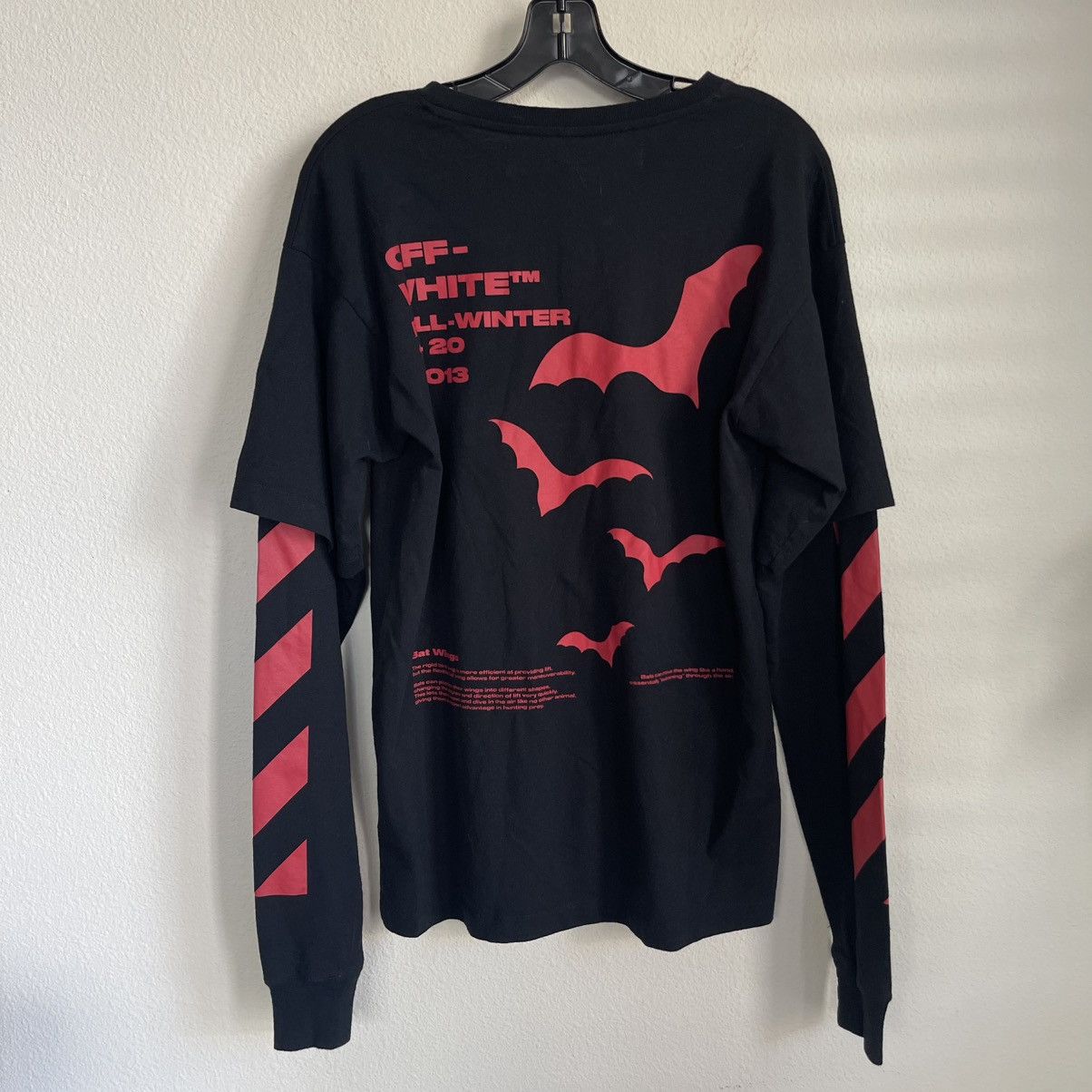 Off-White Off White Fall Winter 19 - 20 Bat Wings Long Sleeve T Shirt Size US XXS / EU 40 - 5 Thumbnail
